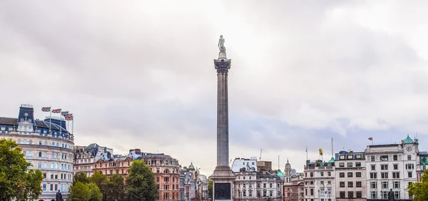 Trafalgar Square in London hdr — Stockfoto