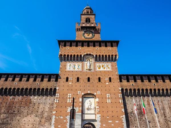 Castello Sforzesco Milan HDR — Stockfoto