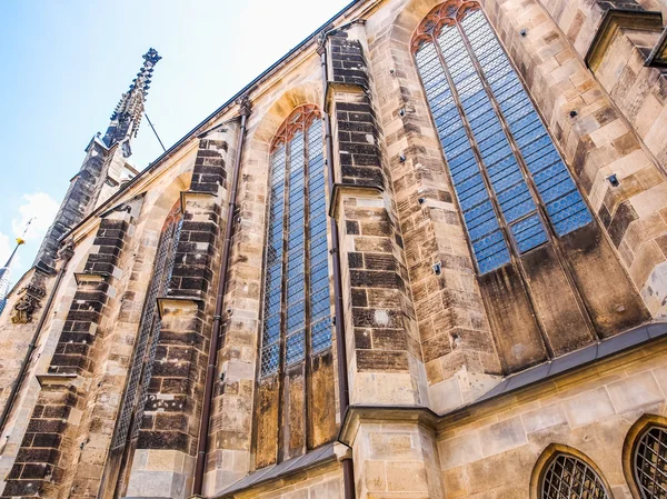 Thomaskirche Leipzig HDR — Stockfoto