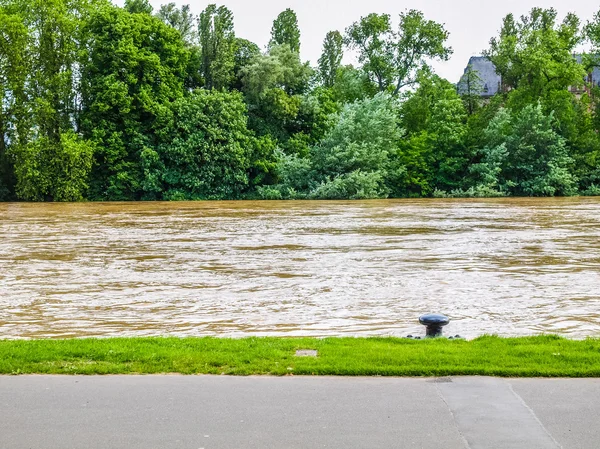 Overstroming in Frankfurt Hdr — Stockfoto