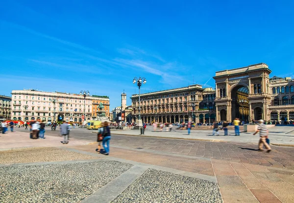 Piazza Duomo, Milan HDR — Stock Photo, Image