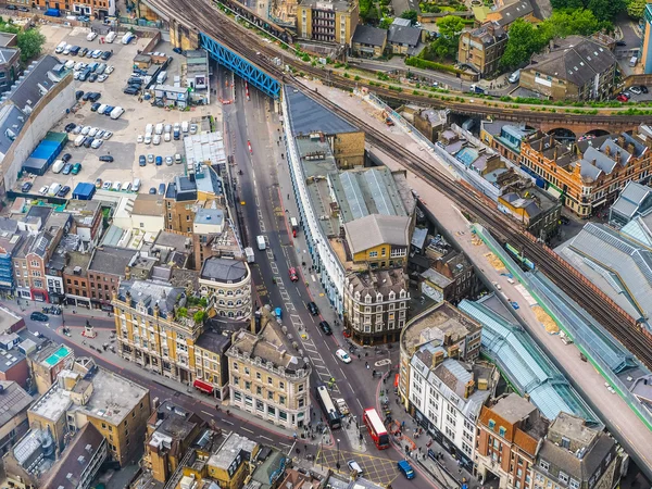 Letecký pohled na londýnské HDR — Stock fotografie