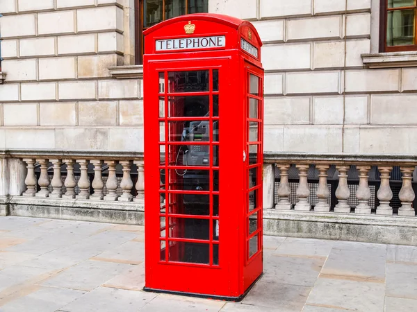 London cabine téléphonique HDR — Photo