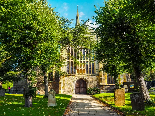 Kościół Św. Trójcy w Stratford upon Avon HDR — Zdjęcie stockowe