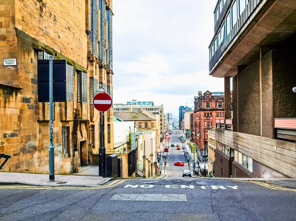 Glasgow hill Hdr — Zdjęcie stockowe