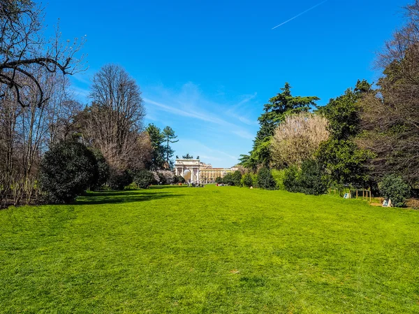 Parco Sempione, Milánó Hdr — Stock Fotó