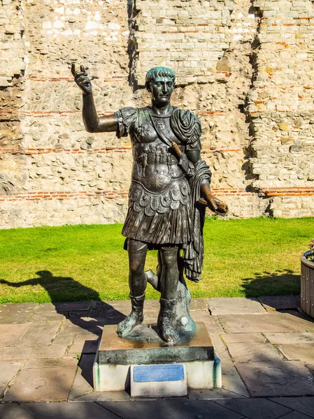 Emperor Trajan Statue HDR — Stock Photo, Image