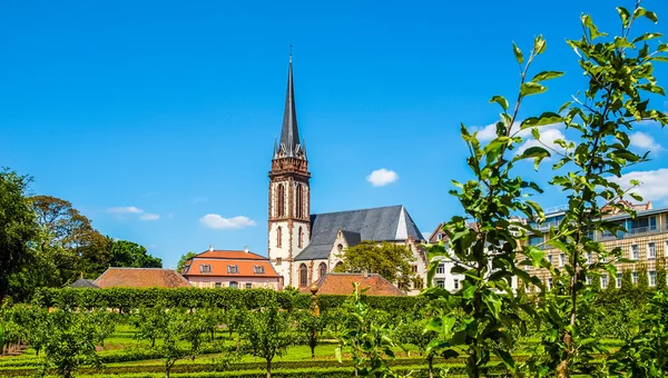 Церковь Святой Елизаветы в Дармштадте — стоковое фото