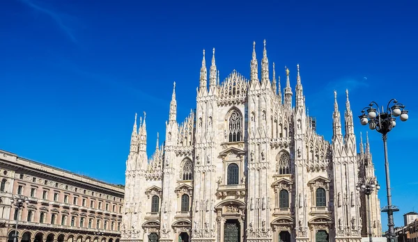 Duomo, co oznacza, katedry w Mediolanie Hdr — Zdjęcie stockowe