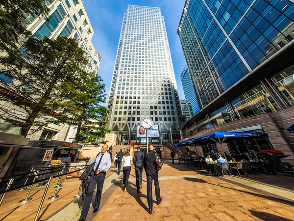 Canary Wharf en Londres (HDR ) — Foto de Stock