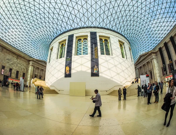 Velký dvůr v Britském muzeu v Londýně (Hdr) — Stock fotografie