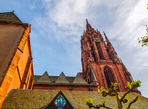 Frankfurt Cathedral HDR — Stock Photo, Image