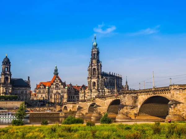 Dresden Hofkirche HDR — Stok fotoğraf