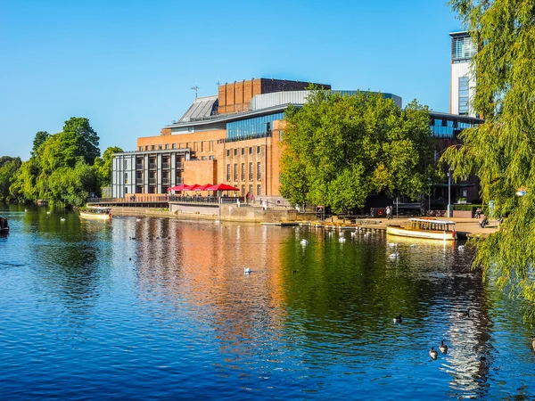 Royal Shakespeare Theatre em Stratford upon Avon (HDR ) — Fotografia de Stock