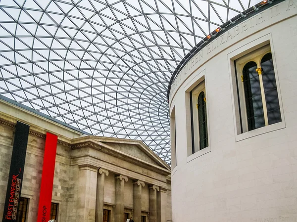 Museu Britânico Grande Tribunal em Londres (HDR ) — Fotografia de Stock