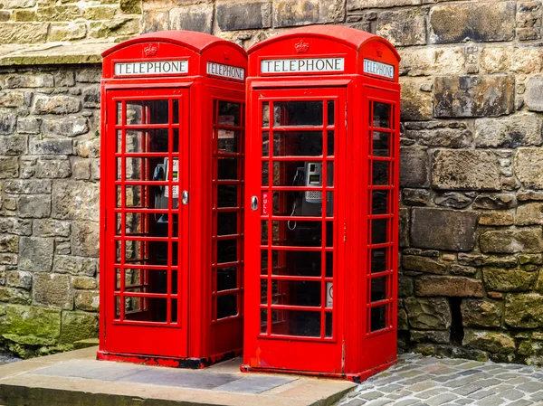 Лондонская телефонная будка — стоковое фото