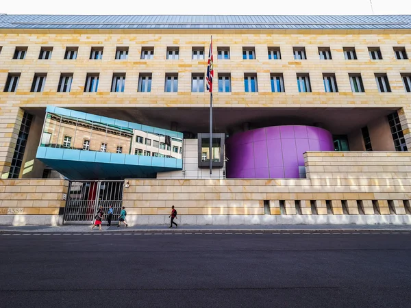 Brittiska ambassaden i Berlin (Hdr) — Stockfoto