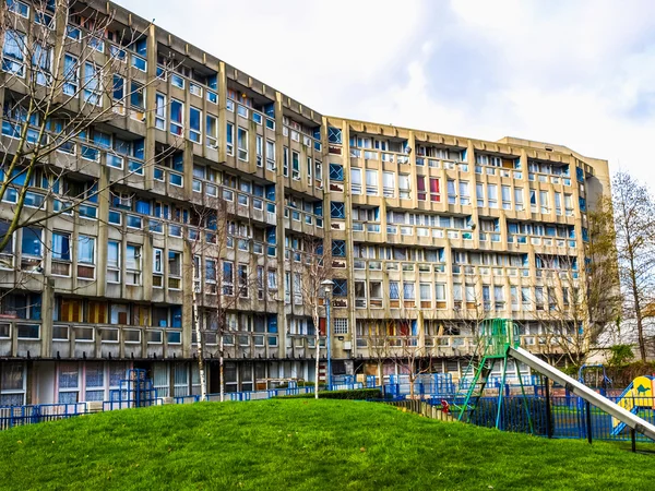 Robin Hood Gardens w Londynie (Hdr) — Zdjęcie stockowe