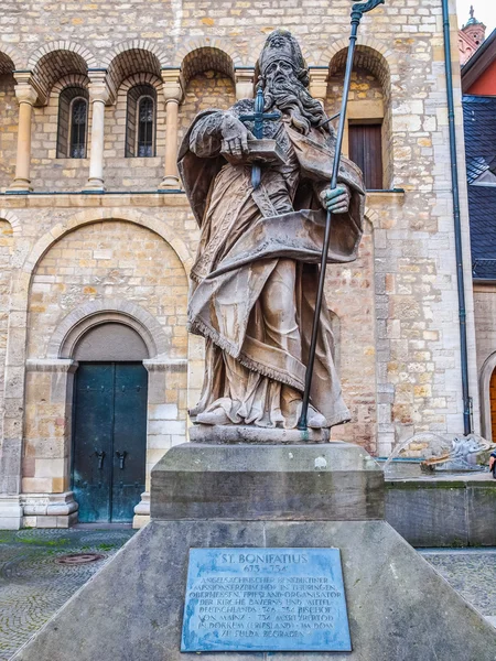 St Bonifatius emlékmű Mainz Hdr — Stock Fotó