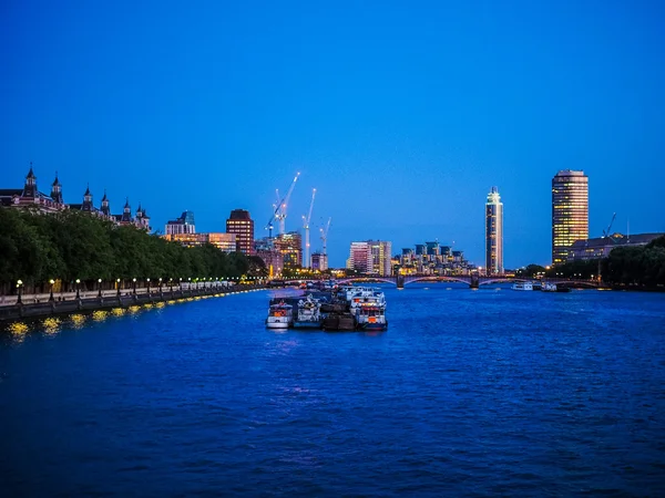 Río Támesis en Londres HDR — Foto de Stock