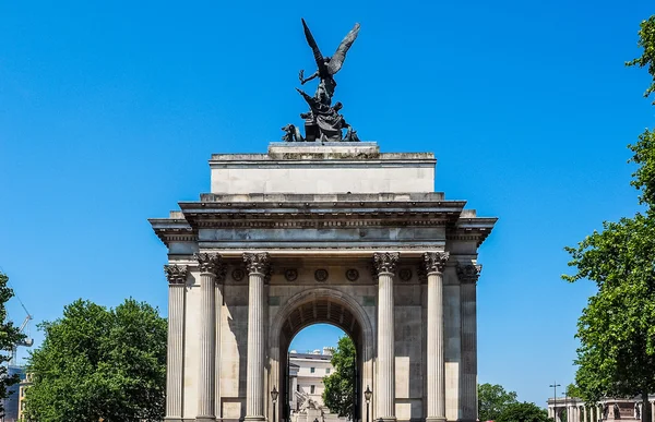 Wellington arch in Londen Hdr — Stockfoto