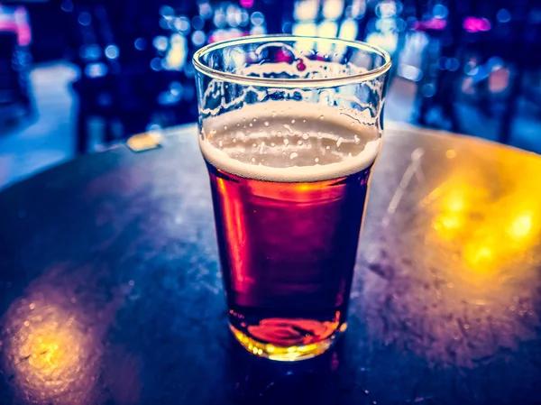 HDR Pint of beer — Stock Photo, Image