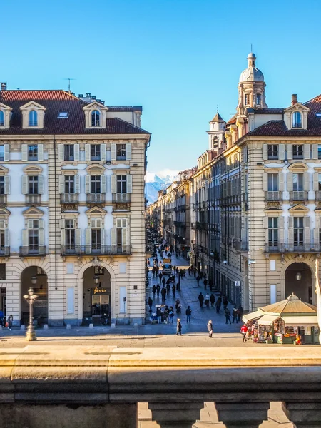 Piazza Castello Turin (HDR) — Stock Photo, Image