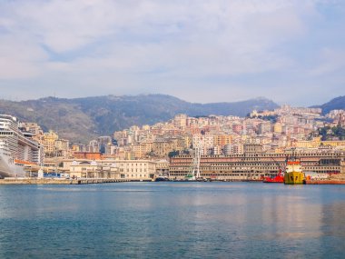 Porto Vecchio eski liman Cenova (Hdr)