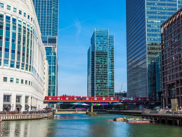 Canary Wharf in London (HDR) — Stock Photo, Image