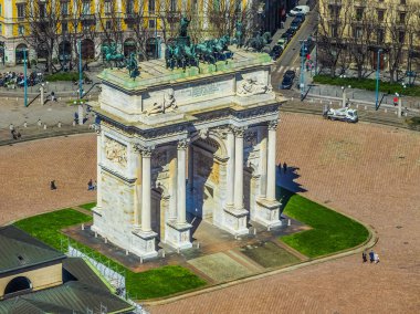Milan hava görüntüsü HDR