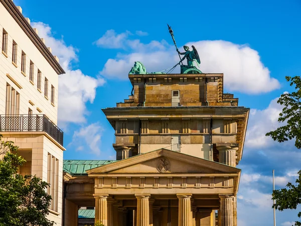 Brandenburger Tor Βερολίνο Hdr — Φωτογραφία Αρχείου