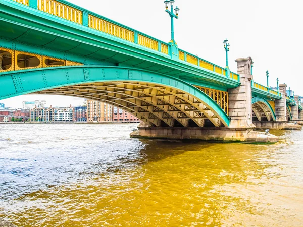 Rzeka Tamiza w Londynie HDR — Zdjęcie stockowe