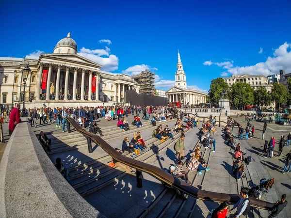 Trafalgar Square v Londýně (Hdr) — Stock fotografie