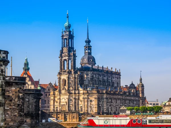 Dresden Hofkirche (HDR) — Stockfoto