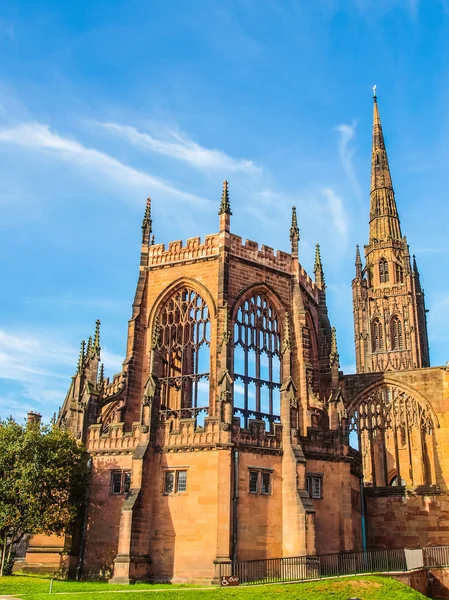 Coventry Cattedrale rovine HDR — Foto Stock