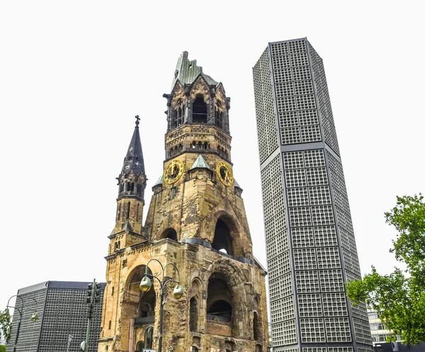 Bombed church, Berlin HDR — Stock Photo, Image