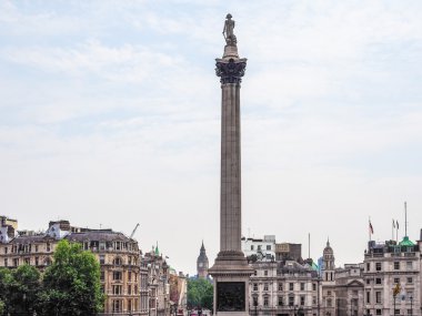 Londra 'daki Nelson Sütunları HDR