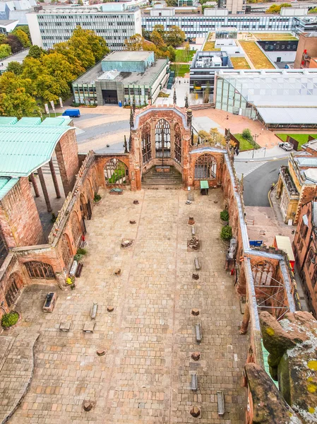 Coventry Cattedrale rovine HDR — Foto Stock