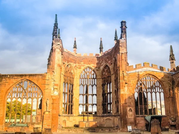 Catedral de Coventry ruínas HDR — Fotografia de Stock