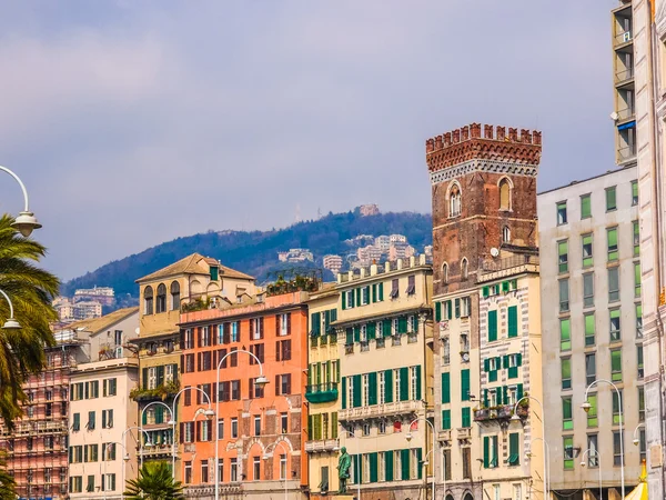 De oude stad Genua Hdr — Stockfoto