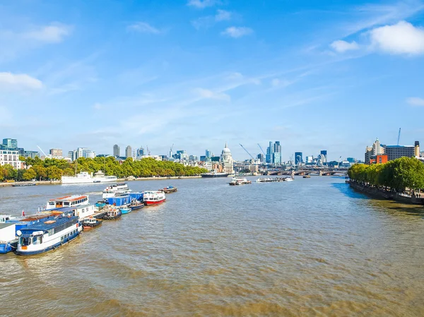 Río Támesis en Londres HDR —  Fotos de Stock