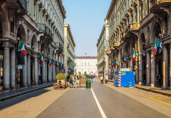 Via Roma Turin (Hdr) — Stockfoto