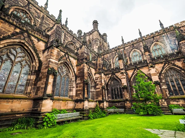Chester HDR 'deki Chester Katedrali — Stok fotoğraf