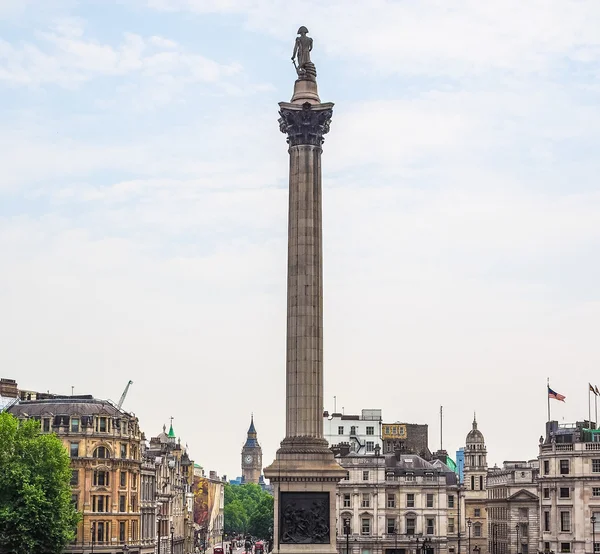 Trafalgar Square in Londen Hdr — Stockfoto