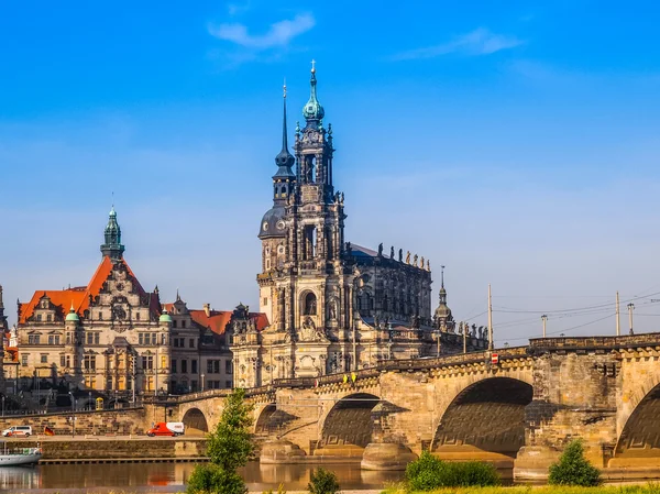 Hofkirche Drezda (Hdr) — Stock Fotó