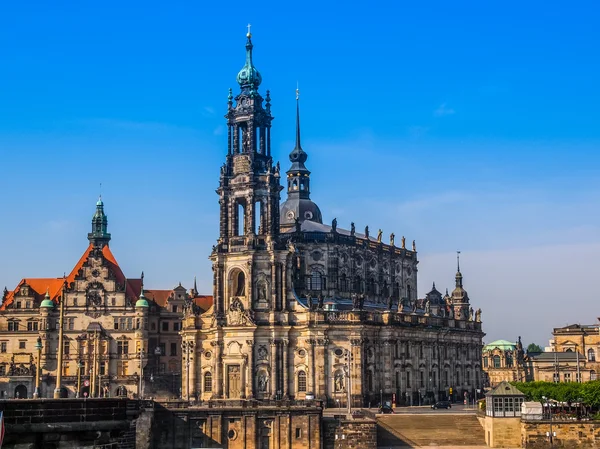 Dresden Hofkirche HDR — Stock Photo, Image