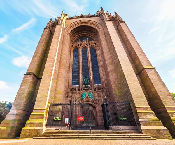 Catedral de Liverpool em Liverpool HDR — Fotografia de Stock