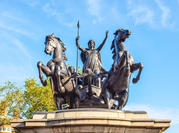 Boadicea anıt Londra Hdr — Stok fotoğraf