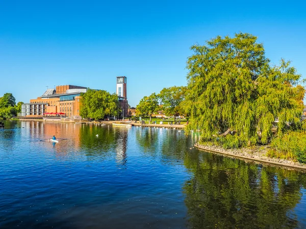 Floden Avon i Stratford på Avon HDR — Stockfoto