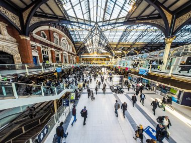 Liverpool Street station in London (HDR) clipart